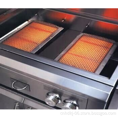 Catalytic combustion infrared searing burners for char broil 3 burner gas grill